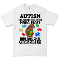 White Autism grizzlies Premium Tee - FaDigitalArtStudio