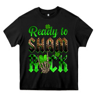Black St. Patricks' Day ready to sham rock Heavy Core Tee - OliviaCreatesArt