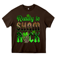 Chocolate Brown St. Patricks' Day ready to sham rock Heavy Core Tee - OliviaCreatesArt
