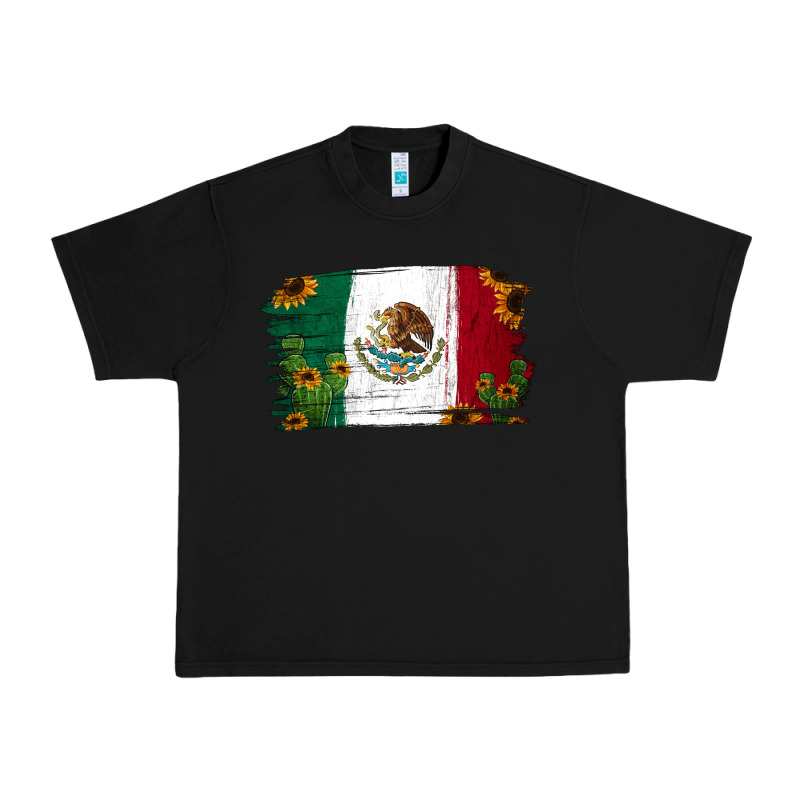 Cactus Sunflower Mexican Flag Urban Heavy Tee by Jasminsmagicworld | Teevron