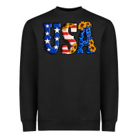 Black usa western font Heavyweight Sweatshirt - Jasminsmagicworld