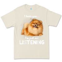 Bone pomeranian i hear you not listening t shirt Premium Tee - linhVisuals