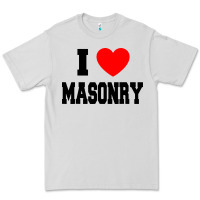 Dove Grey i love masonry Premium Tee - linhVisuals
