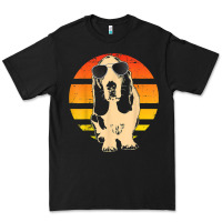 Black retro basset hound t shirt men women kids gift t shirt Premium Tee - linhVisuals