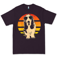 Plum retro basset hound t shirt men women kids gift t shirt Premium Tee - linhVisuals