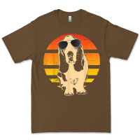 Cacao retro basset hound t shirt men women kids gift t shirt Premium Tee - linhVisuals
