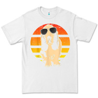 White retro basset hound t shirt men women kids gift t shirt Premium Tee - linhVisuals