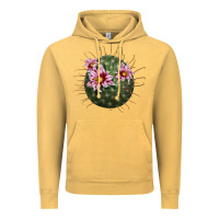 Vintage Mustard arizona fishhook cactus Vintage Hoodie - LillyAllenDesigns