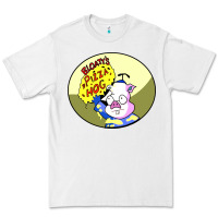 White bloaty pizza hog Premium Tee - linhVisuals