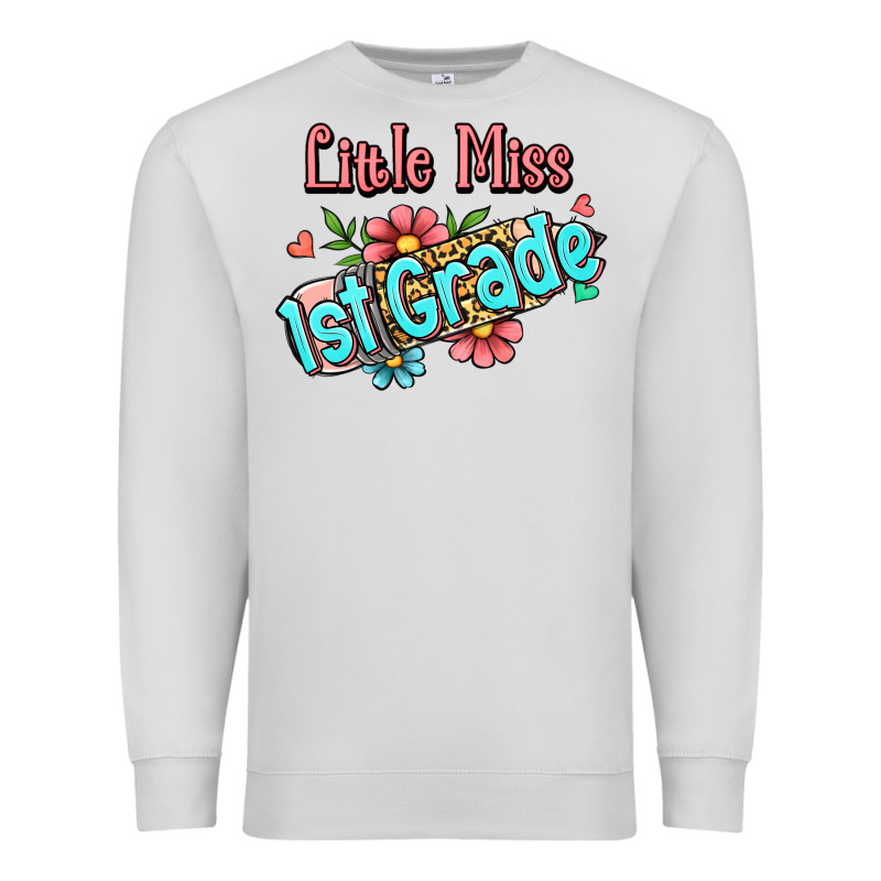 Little Miss First Grade Premium Sweatshirt by Jasminsmagicworld | Teevron