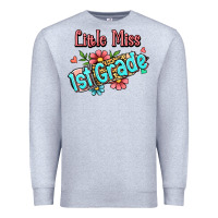 Heather Grey little miss first grade Premium Sweatshirt - Jasminsmagicworld