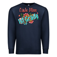 Navy little miss first grade Premium Sweatshirt - Jasminsmagicworld