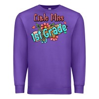 Purple little miss first grade Premium Sweatshirt - Jasminsmagicworld