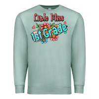 Seafoam little miss first grade Premium Sweatshirt - Jasminsmagicworld