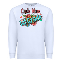 White little miss first grade Premium Sweatshirt - Jasminsmagicworld