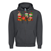 Smoke Christmas elfs coffee Zipper Hoodie - Jasminsmagicworld