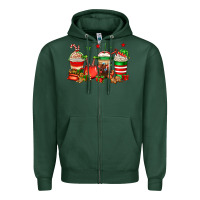 Sports Green Christmas elfs coffee Zipper Hoodie - Jasminsmagicworld