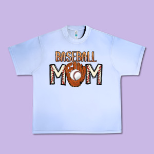 Baseball Mom Urban Heavy Tee Designed By Cowhidedigitalart