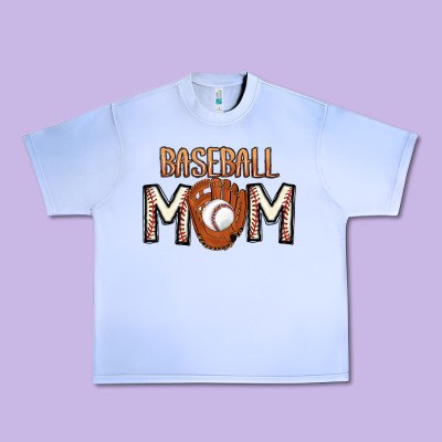 Baseball Mom Urban Heavy Tee Designed By Cowhidedigitalart