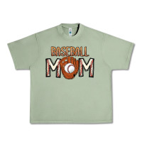 Oil Green Baseball Mom Urban Heavy Tee - CowhideDigitalArt