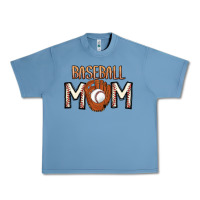 Pebble Blue Baseball Mom Urban Heavy Tee - CowhideDigitalArt