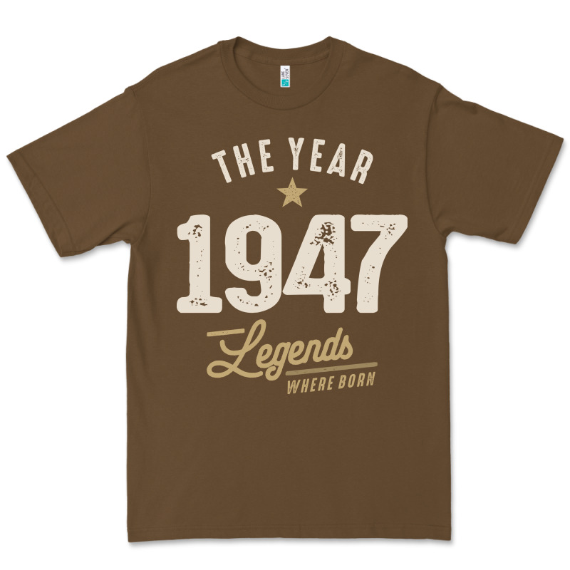 The Year 1947 - 75th Birthday Vintage Classic Premium Tee by linhVisuals | Teevron