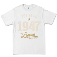 White The Year 1947 - 75th Birthday Vintage Classic Premium Tee - linhVisuals