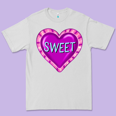 Valentine's Day Hearts Premium Tee Designed By Fadigitalartstudio