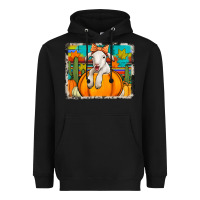 Black autumn sheep in a pumpkin Heavyweight Hoodie - Jasminsmagicworld