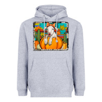 Heather Grey autumn sheep in a pumpkin Heavyweight Hoodie - Jasminsmagicworld