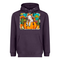 Plum autumn sheep in a pumpkin Heavyweight Hoodie - Jasminsmagicworld