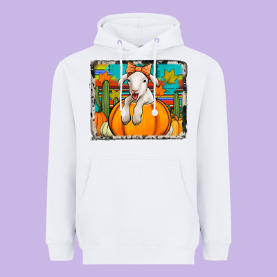 Autumn Sheep In A Pumpkin Heavyweight Hoodie Designed By Jasminsmagicworld