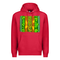 Cardinal saint patricks horseshoe shamrock leopard glitter brushstroke Premium Hoodie - Artiststas