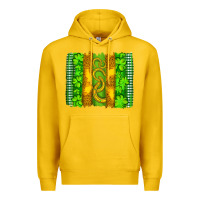 Lemon saint patricks horseshoe shamrock leopard glitter brushstroke Premium Hoodie - Artiststas