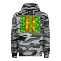 Slate Camo saint patricks horseshoe shamrock leopard glitter brushstroke Premium Hoodie - Artiststas