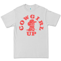 Dove Grey cowgirl up leopad hat boot rodeo western country southern t shirt Premium Tee - linhVisuals