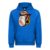 Cobalt Baseball Tongue Urban Hoodie - Jasminsmagicworld