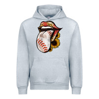 Heather Grey Baseball Tongue Urban Hoodie - Jasminsmagicworld