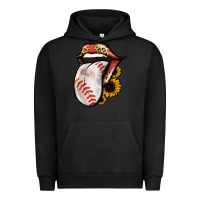 Pigment Black Baseball Tongue Urban Hoodie - Jasminsmagicworld
