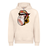 Sandshell Baseball Tongue Urban Hoodie - Jasminsmagicworld
