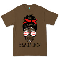 Cacao Baseball Mom Skull Premium Tee - linhVisuals