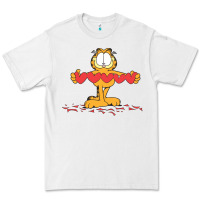 White garfiel Premium Tee - linhVisuals