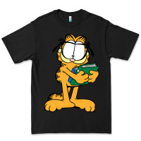 Black garfiel Premium Tee - linhVisuals