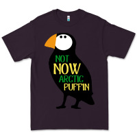 Plum not now arctic puffin! ,  not now arctic puffin Premium Tee - linhVisuals
