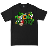 Black lucky teacher St. Patricks Day Premium Tee - FaDigitalArtStudio