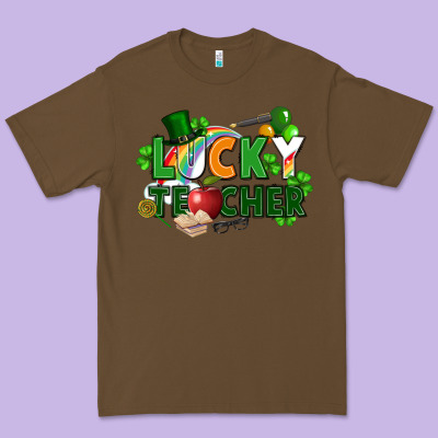 Lucky Teacher St. Patricks Day Premium Tee Designed By Fadigitalartstudio