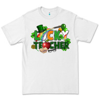 White lucky teacher St. Patricks Day Premium Tee - FaDigitalArtStudio