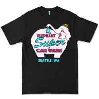 Black pink elephant car wash Premium Tee - linhVisuals