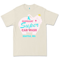 Bone pink elephant car wash Premium Tee - linhVisuals