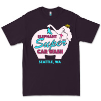 Plum pink elephant car wash Premium Tee - linhVisuals